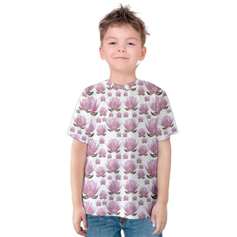 Lotus Kids  Cotton Tee by ValentinaDesign