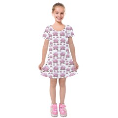 Lotus Kids  Short Sleeve Velvet Dress by ValentinaDesign