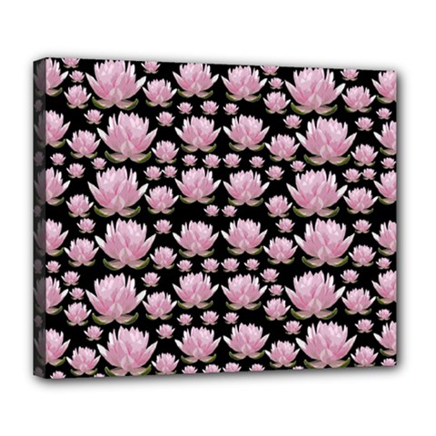 Lotus Deluxe Canvas 24  X 20   by ValentinaDesign