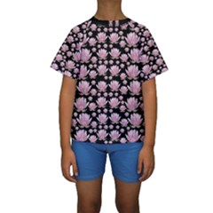 Lotus Kids  Short Sleeve Swimwear by ValentinaDesign