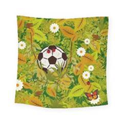 Ball On Forest Floor Square Tapestry (small) by linceazul