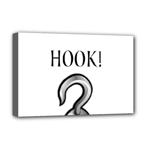 Hooked On Hook! Deluxe Canvas 18  X 12   by badwolf1988store