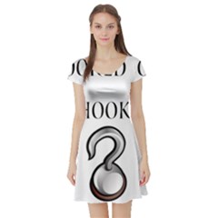 Hooked On Hook! Short Sleeve Skater Dress by badwolf1988store