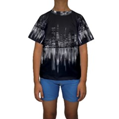 City Panorama Kids  Short Sleeve Swimwear by Valentinaart