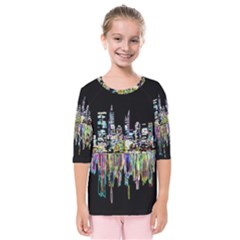 City Panorama Kids  Quarter Sleeve Raglan Tee