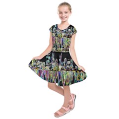 City Panorama Kids  Short Sleeve Dress by Valentinaart