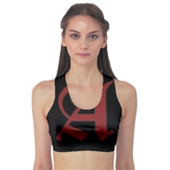 The Scarlet Letter Sports Bra by Valentinaart