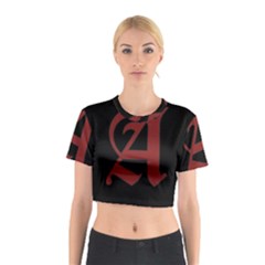 The Scarlet Letter Cotton Crop Top by Valentinaart