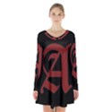 The Scarlet Letter Long Sleeve Velvet V-neck Dress View1