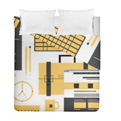 Web Design Mockup Web Developer Duvet Cover Double Side (full/ Double Size) by Nexatart