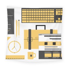 Web Design Mockup Web Developer Square Tapestry (large) by Nexatart