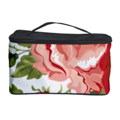 Flower Rose Pink Red Romantic Cosmetic Storage Case by Nexatart