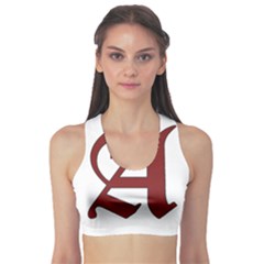 The Scarlet Letter Sports Bra by Valentinaart