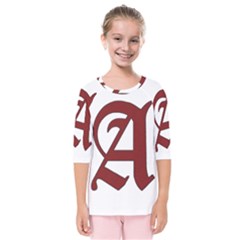 The Scarlet Letter Kids  Quarter Sleeve Raglan Tee