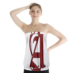 The Scarlet Letter Strapless Top by Valentinaart