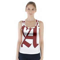 The Scarlet Letter Racer Back Sports Top by Valentinaart