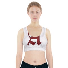 The Scarlet Letter Sports Bra With Pocket by Valentinaart