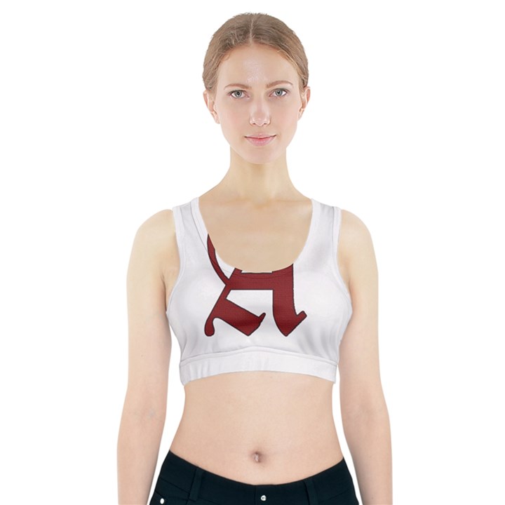 The Scarlet Letter Sports Bra With Pocket