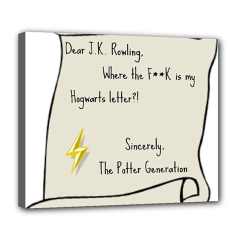 Dear J K  Rowling    Deluxe Canvas 24  X 20  