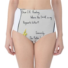 Dear J K  Rowling    High-waist Bikini Bottoms by badwolf1988store