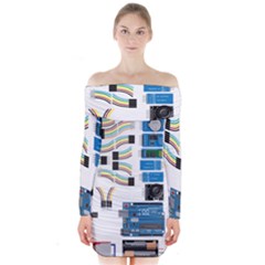 Arduino Arduino Uno Electronic Long Sleeve Off Shoulder Dress by Nexatart