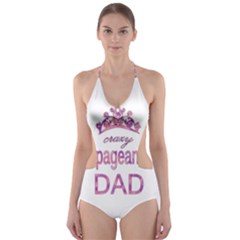 Crazy Pageant Dad Cut-out One Piece Swimsuit by Valentinaart