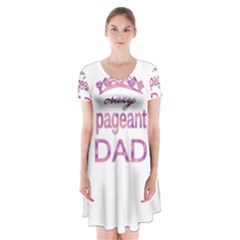 Crazy Pageant Dad Short Sleeve V-neck Flare Dress by Valentinaart