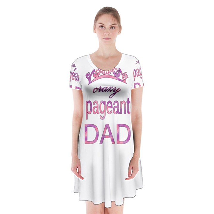 Crazy pageant dad Short Sleeve V-neck Flare Dress