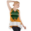 St Patricks Day Ireland Clover Side Drop Tank Tunic View1