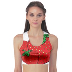 Strawberry Holidays Fragaria Vesca Sports Bra by Nexatart