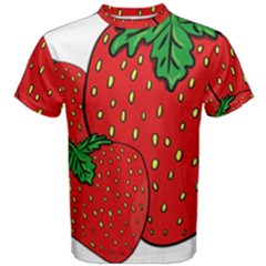 Strawberry Holidays Fragaria Vesca Men s Cotton Tee by Nexatart