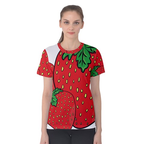 Strawberry Holidays Fragaria Vesca Women s Cotton Tee by Nexatart