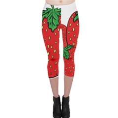 Strawberry Holidays Fragaria Vesca Capri Leggings  by Nexatart