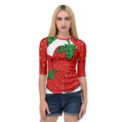 Strawberry Holidays Fragaria Vesca Quarter Sleeve Tee