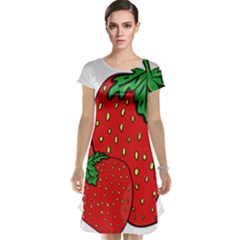 Strawberry Holidays Fragaria Vesca Cap Sleeve Nightdress by Nexatart