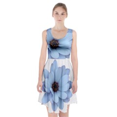 Daisy Flower Floral Plant Summer Racerback Midi Dress by Nexatart