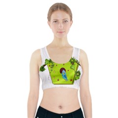 Bluebird Bird Birdhouse Avian Sports Bra With Pocket by Nexatart