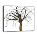 Tree Fantasy Magic Hearts Flowers Canvas 14  x 11  View1