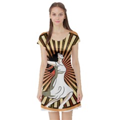 Woman Power Glory Affirmation Short Sleeve Skater Dress by Nexatart