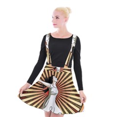 Woman Power Glory Affirmation Suspender Skater Skirt by Nexatart