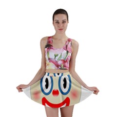 Clown Funny Make Up Whatsapp Mini Skirt by Nexatart