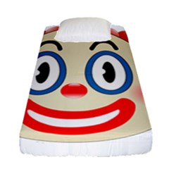 Clown Funny Make Up Whatsapp Fitted Sheet (single Size) by Nexatart