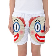 Clown Funny Make Up Whatsapp Women s Basketball Shorts by Nexatart