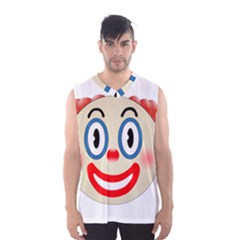 Clown Funny Make Up Whatsapp Men s Basketball Tank Top by Nexatart