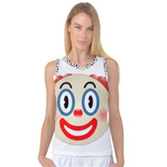 Clown Funny Make Up Whatsapp Women s Basketball Tank Top by Nexatart