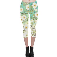 Springtime Scene Capri Leggings  by linceazul