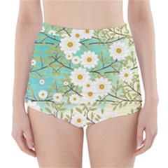 Springtime Scene High-waisted Bikini Bottoms by linceazul