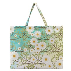 Springtime Scene Zipper Large Tote Bag by linceazul