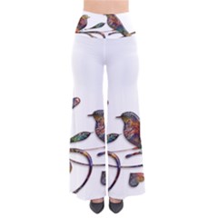 Birds Abstract Exotic Colorful Pants by Nexatart