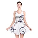 Scroll Border Swirls Abstract Reversible Skater Dress View1